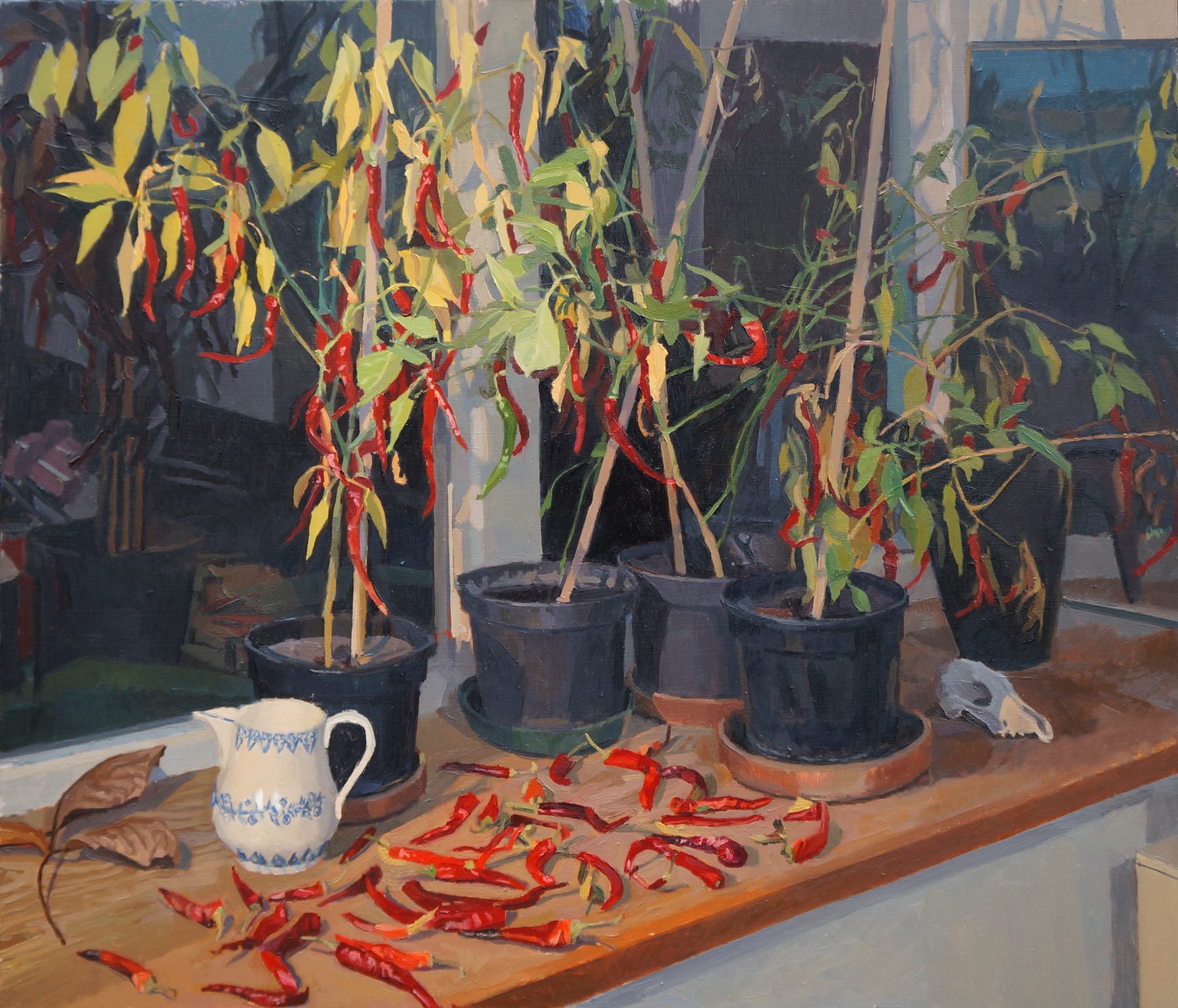 Studio at Night with Chilli Peppers