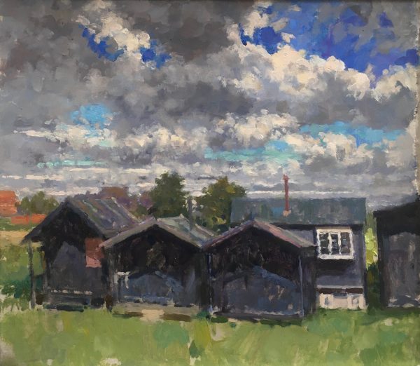 Storm Clouds over the Beach Huts, Walberswick