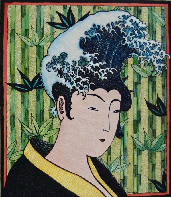 Mrs Hokusai’s Hairdo
