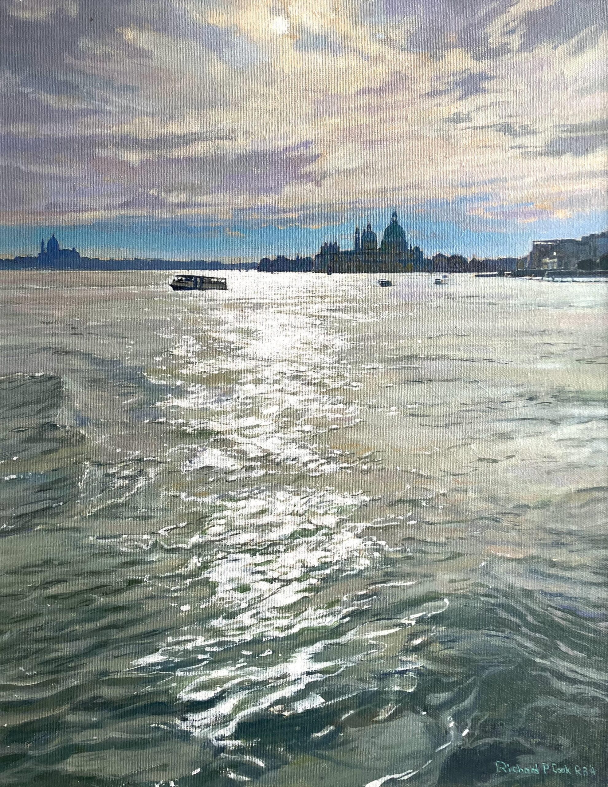 Richard P Cook RBA, Afternoon Ferry, Venice Lagoon