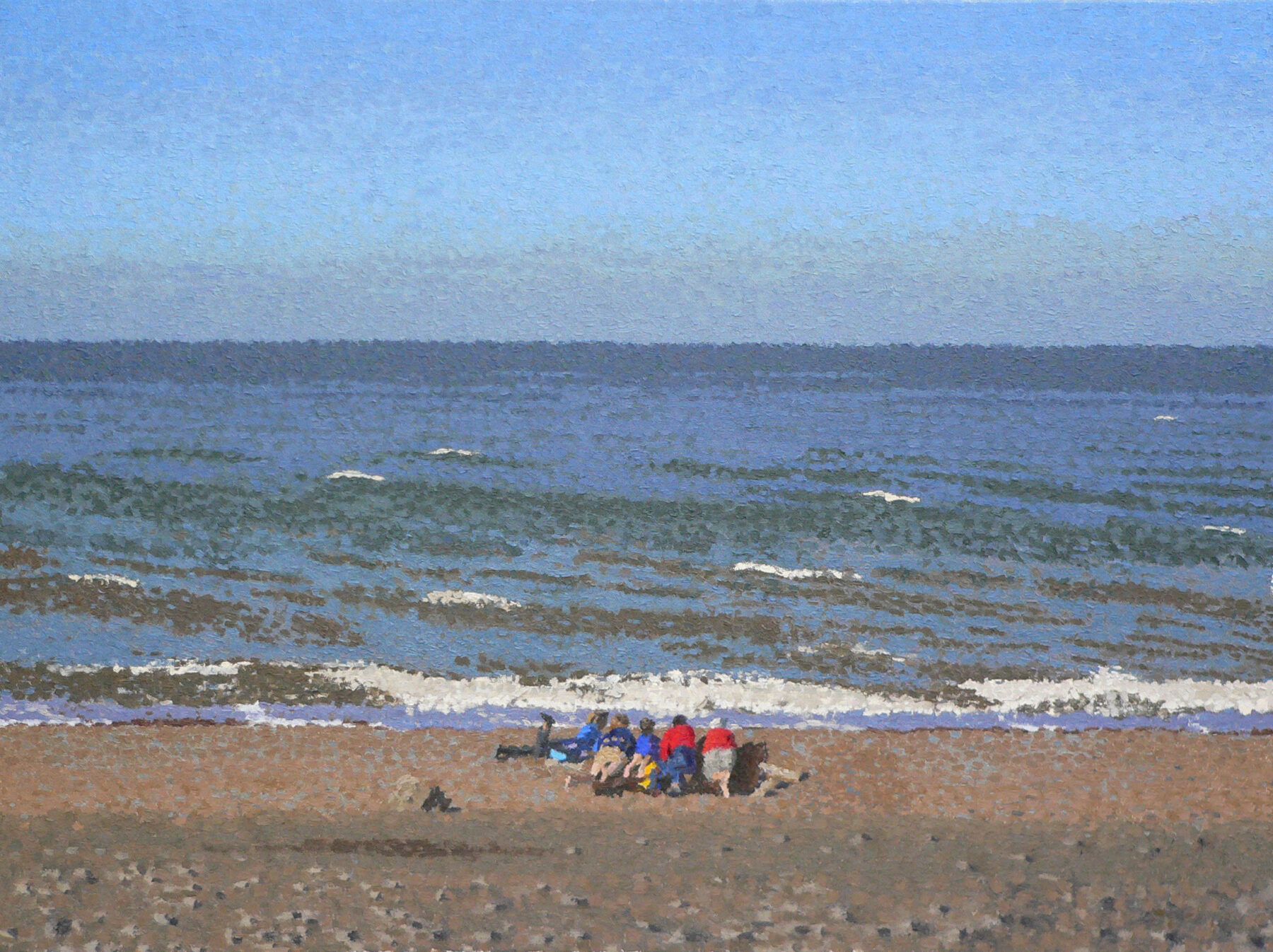 Peggy’s Family on Cley Beach
