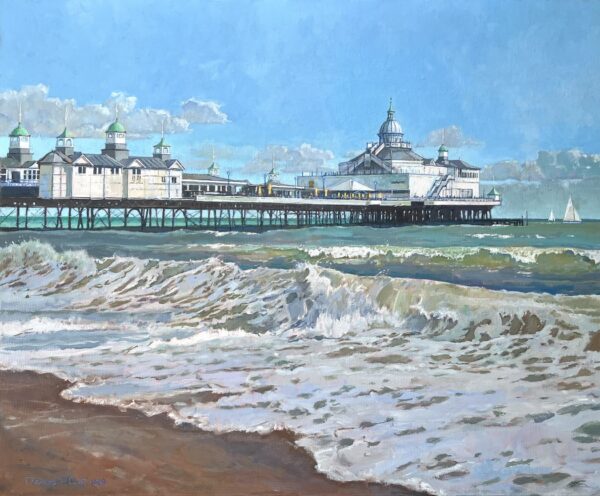 Sun and Rolling Waves - Eastbourne Pier