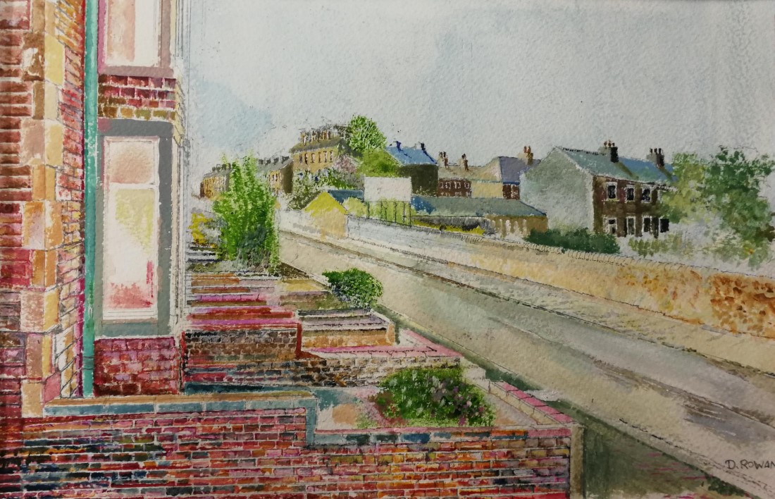 Leeds Road towards Nelson, June 2020